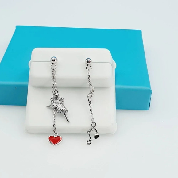 "925 Sterling Silver CZ Beautiful Earrings for Women, 1USPAR4257 - Picture 3 of 10
